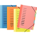 Trieur Color PAGNA, pour format A4,  7 compartiments, polypropylène, rouge