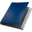 Trieur LEITZ®, pour format A4, alphabétique, 26 compartiments, carton gris, bleu