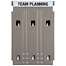 Trieur mural Eichner Flat, module de base, L 240 x P 58 x H 392 mm, plastique, gris clair