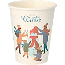 Trinkbecher Papstar "Hello Winter", Pappe, 200 ml, Ø 8 x H 9,2 cm, weiss, 50 Stück
