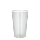 Trinkbecher Papstar, Mehrweg, 0,3 l, Ø 78 x H 118 mm, mit Füllstrich, unzerbrechlich, spülmaschinengeeignet, recycelbar, PP, transluzent, 25 Stück
