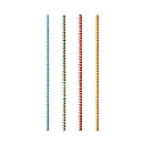Trinkhalme Papstar Zig-Zag, Einweg, L 200 x Ø 6 mm, aus FSC®-zertifiziertem Papier, farbsortiert, 100 Stück