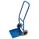Trolley for propane gas cylinder, solid rubber wheels
