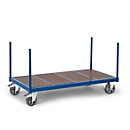 Trolley with wooden floor, 1300 x 800 mm, 1200 kg load capacity