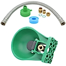 Trough, with connection set