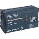Trousse de secours Holthaus Medical Mini COMBI, pour la voiture, contenu selon DIN 13 164, y compris triangle de signalisation, L 220 x P 80 x H 120 mm, nylon, bleu