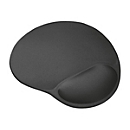Trust Bigfoot Gel Mouse Pad - Mauspad mit Handgelenkpolsterkissen - Schwarz