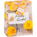 TSI Geschenktasche Alles Gute, mittelgroß, B 180 x T 100 x H 230 mm, reißfest, 30er-Set Motiv: Blume
