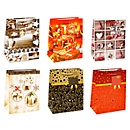TSI kerstpakketten serie 9, polypropyleen, B 180 x D 100 x H 230 mm, set van 12, 6 motieven gesorteerd