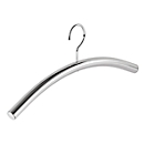 Tubular coat hanger Rudolf Weber KG Dateless, ø 22 mm, swivel hook, chrome-plated tubular steel, 4 pieces