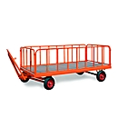 Tubular steel wall, 4 pcs., 750 mm high, nestable, longitudinal sides can be hooked together