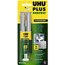 UHU PLUS snelvast 2-componentenlijm, 25 g, op basis van epoxyhars, met tweekamerspuit