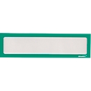 Ultradex insteekhoes, magnetisch, voor opschriften, B 225 x H 60 mm, A4, groen