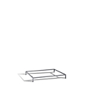 Underframe for drawing cupboard for formats up to DIN A0, without intermediate shelves