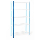 Universal clip-on shelving, Brackets, with plastic feet, H 2000 mm, light blue