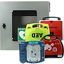 Universal Defibrillator-Außenwandkasten, klimatisiert, beleuchtet mit Alarm, IP54, B 400 mm x T 200 mm x H 400 mm