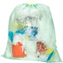 Universele afvalzakken met treksluiting HDPE, 60 liter, 480 stuks