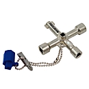 Universele sleutel PROJAHN BASIC, 1/4", zink-drukgietwerk, incl. ketting/bit/omkeerbit