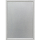 Update Display FireProtection-Klapprahmen, DIN A3, 25 mm Profil, für Wandmontage, B1-zertifizierte Schutzfolie, Aluminium, silber