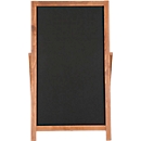 Update Display Kreidetafel Aufsteller FLOOR, klappbare Rückenstütze, beschriftbar, MDF, Buche, B 440 x H 1020 mm