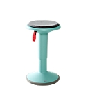 UPis1 universele kruk, met zitkussen, in hoogte verstelbaar, turquoise 