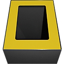 V-Part Couvercle pour système modulaire de tri des déchets 60L - acier peint époxy - L 255 x P 330 x H 20mm - jaune