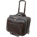 Valise d’affaires Potomac, avec poignée et roulettes, 3 compartiments, polyester, noir