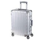 Valise de voyage à roulettes, aluminium, système télescopique, serrures TSA, doubles roulettes 360°, l. 400 x P 200 x H 540 mm
