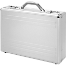 Valise pour ordinateur, avec poignée, 1 compartiment, argent