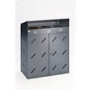 VAR Recycling Station, 3 compartments, antique silver