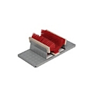 VAR Schuhreiniger, für Arbeits- und Eingangsbereiche, pflegeleicht, feuerverzinkt 