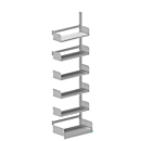 Variabo Freiarmregal, Anbaufeld, einseitig, 250 mm Fachbodentiefe, 750 x 2500 mm