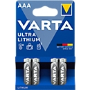 VARTA Batterie PROFESSIONAL LITHIUM, Micro AAA, 1,5 V, 4 Stück