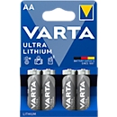 VARTA Batterie PROFESSIONAL LITHIUM, Mignon AA, 1,5 V, 4 Stück