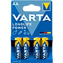 VARTA Batterien Longlife Power, Spannung 1,5 V, besonders langlebig, Mignon AA, 4 Stück