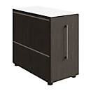 Vast ladeblok SOLUS PLAY, met uittrekcompartiment, aanbouw links, diepte 400 mm, moeraseik