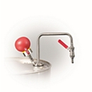 Vatpomp, 10 l/min, dompeldiepte 600 mm, handbediend, voor zeer zuivere vloeistoffen, oplosmiddelen, aroma's