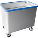 Veerbodemwagen - geanodiseerd aluminium - L 1155 x B 690 x H 8555 mm -  380 l