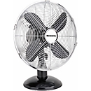 Ventilateur de table Metal Black 12", Ø 300 mm, 3 vitesses, pivotant, 35 W, noir/chromé