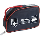 Verbanddoos MONZA, voor de auto, inhoud volgens DIN 13 164, B 250 x D 70 x H 150 mm, nylon, blauw-rood