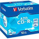 Verbatim CD-R, tot 52x, 700 MB/80 min, 10 JewelCases