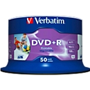 Verbatim DVD + R AZO Wide Inkjet Printable, capacity 4.7 GB,  50 pack spindle