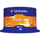 Verbatim® DVD-R, bis 16fach, 4,7 GB/120 min, 50er-Spindel
