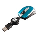 Verbatim Go Mini Optical Travel Mouse - Maus - USB - Caribbean Blue