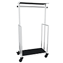Verrijdbare garderoberek Jupiter, B 1100 x D 510 x H 1680 mm