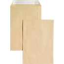 Versandtaschen Eurokuvert, DIN C5, ohne Fenster, haftklebend, 90 g/m², 500 Stück, Papier, braun