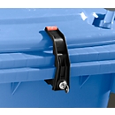 Verschlusssystem für Abfallbehälter, mit verschiedenen Schlüsseln