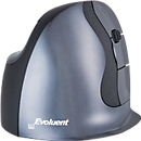 Verticale muis BakkerElkhuizen Evoluent D, ergonomisch, USB, 5 knoppen incl. scrollwiel, verchroomd