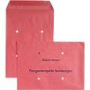 Verzendenveloppen 'port betaald', rood, 250 stuks