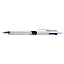 Vierfarbkugelschreiber BIC® 4 Colours® 3+1 HB, dokumentenecht, inkl. Ersatzminen, grau/weiss